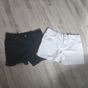 Cat & Jack Black and White Jean Shorts